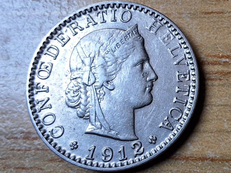 Tutti le monete: 20 Rappen 1912 - sehr schön! – Usato da Münchenstein venduto da purbach1 2