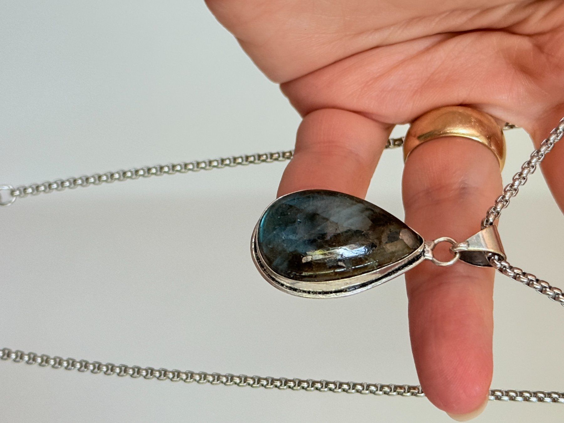 Catenine: Collier Labradorite - Été étincelant! – Nuovo e nell'imballaggio originale da Genève venduto da AWWA 3