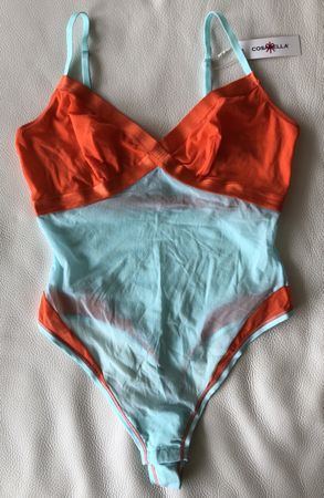 Body turquoise et orange taille M neuf avec étiquette!