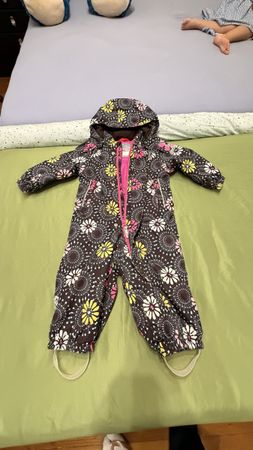 ReimaTec Winter Overall floral pattern size 80 good state