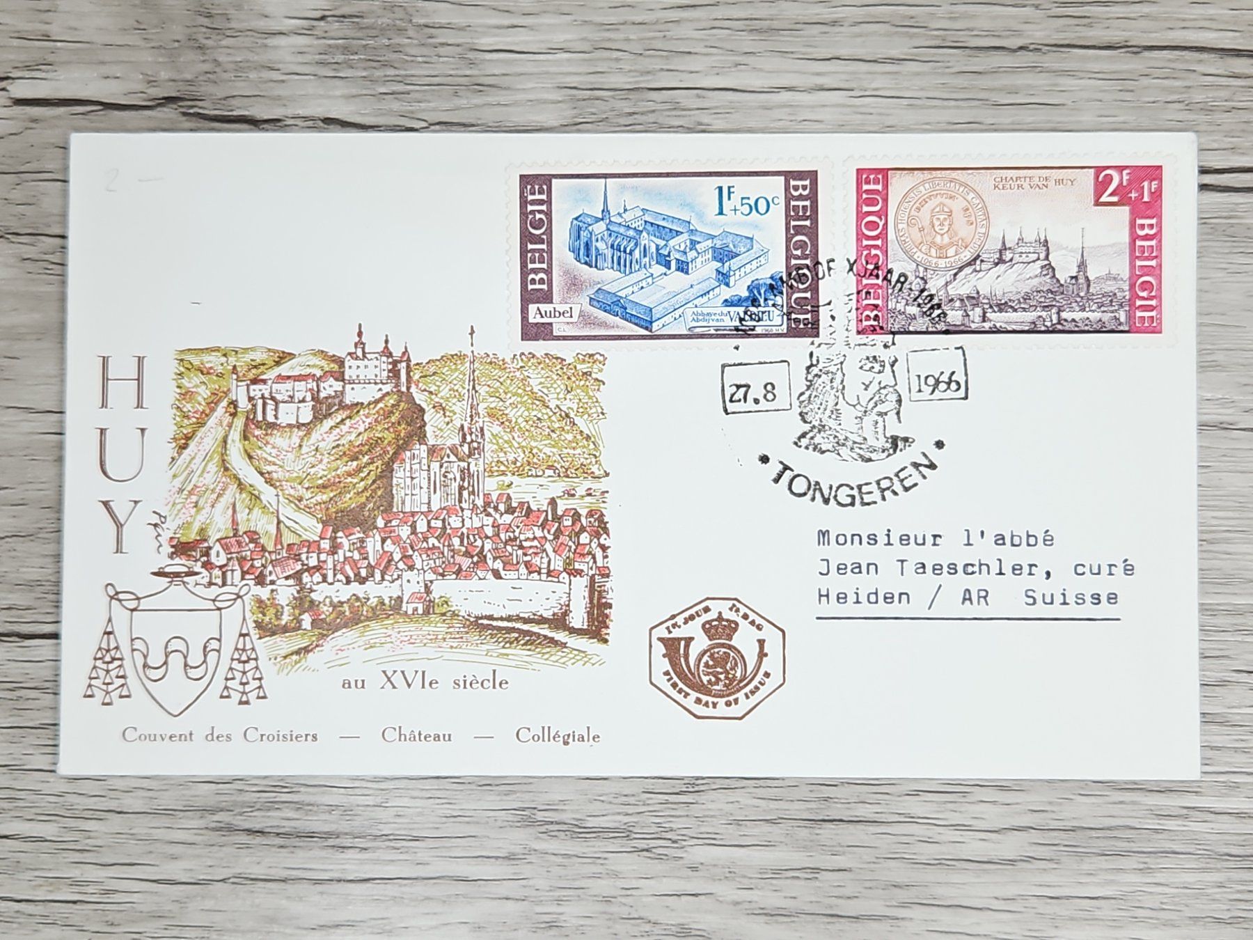 Tutti i francobolli: CL05 Enveloppe + Timbre Belgique 1966 – Usato da Cousset venduto da Patrick_Collections