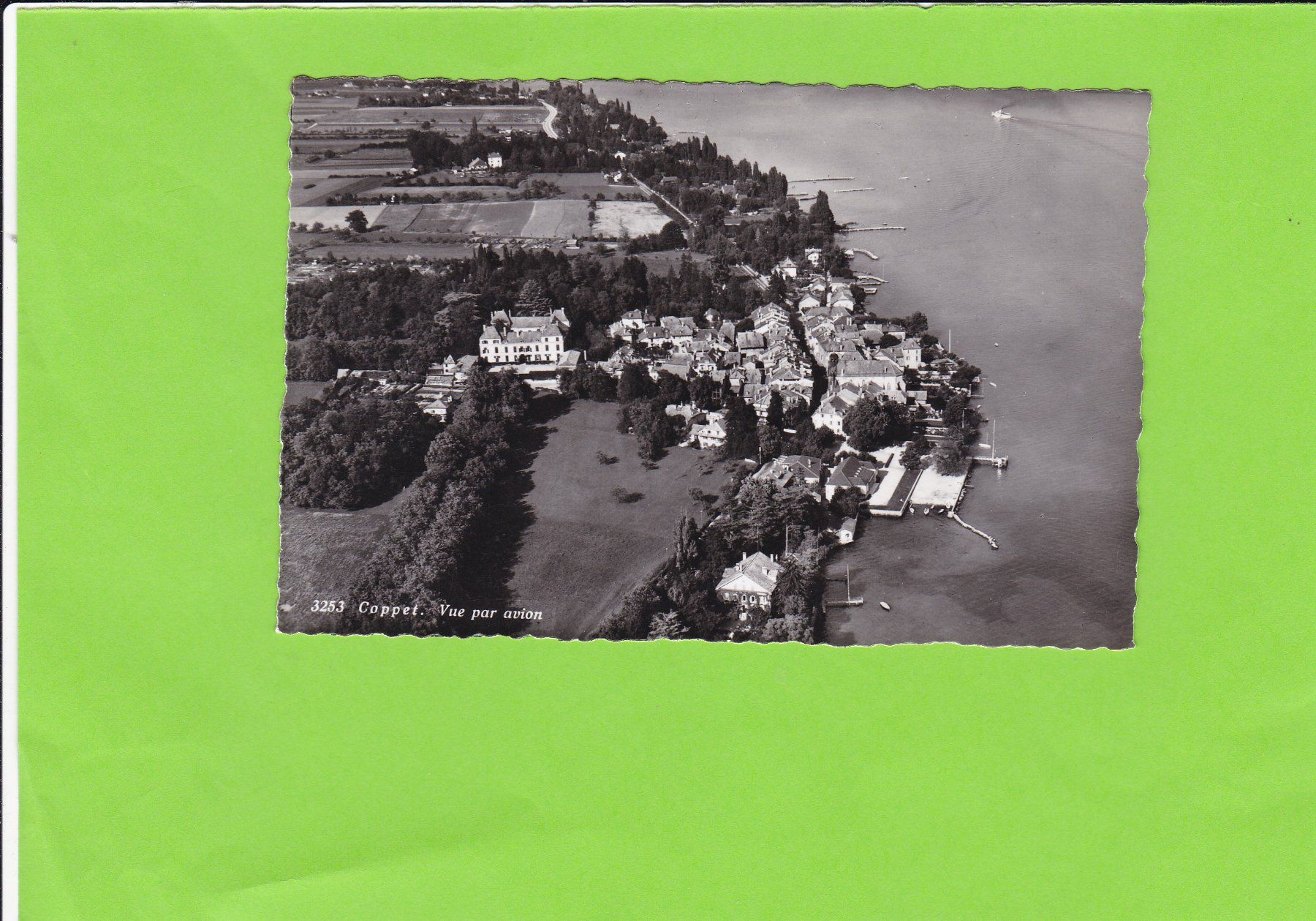 Ansichtskarten: Coppet. Vue par avion – Gebraucht aus St. Peterzell von neckertal