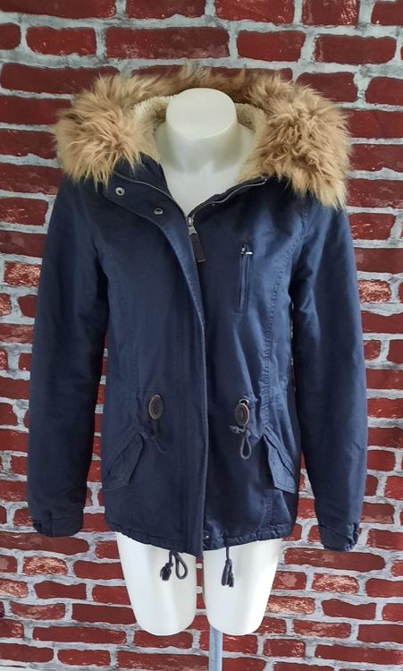 H&M Parka mit Teddyfutter Anthrazit 34 (Neu (gemäss Beschreibung