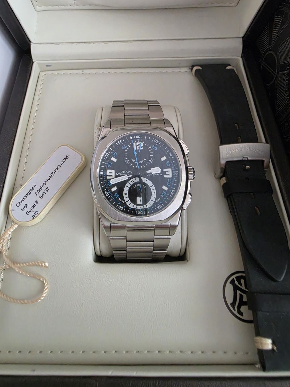 Swiss Uhren: armband Nicolet Automatic Chronograph Swiss Made  – Gebraucht aus Basel von Afghan1234 5
