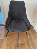 Trendiger Cordstuhl, dunkelgrau, neuwertig & bequem! (51)