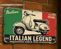 Schild Vespa "Italian Legend"