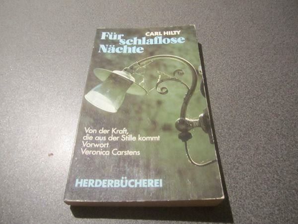 Bücher: Für schlaflose Nächte, Carl Hilty – Gebraucht aus Zürich von Motzkuh