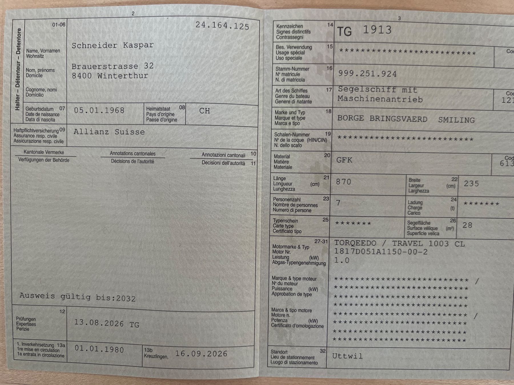 Borge Bringsvaerd Barche: Segelboot Smiling – Usato da Winterthur venduto da bauprofi07 8