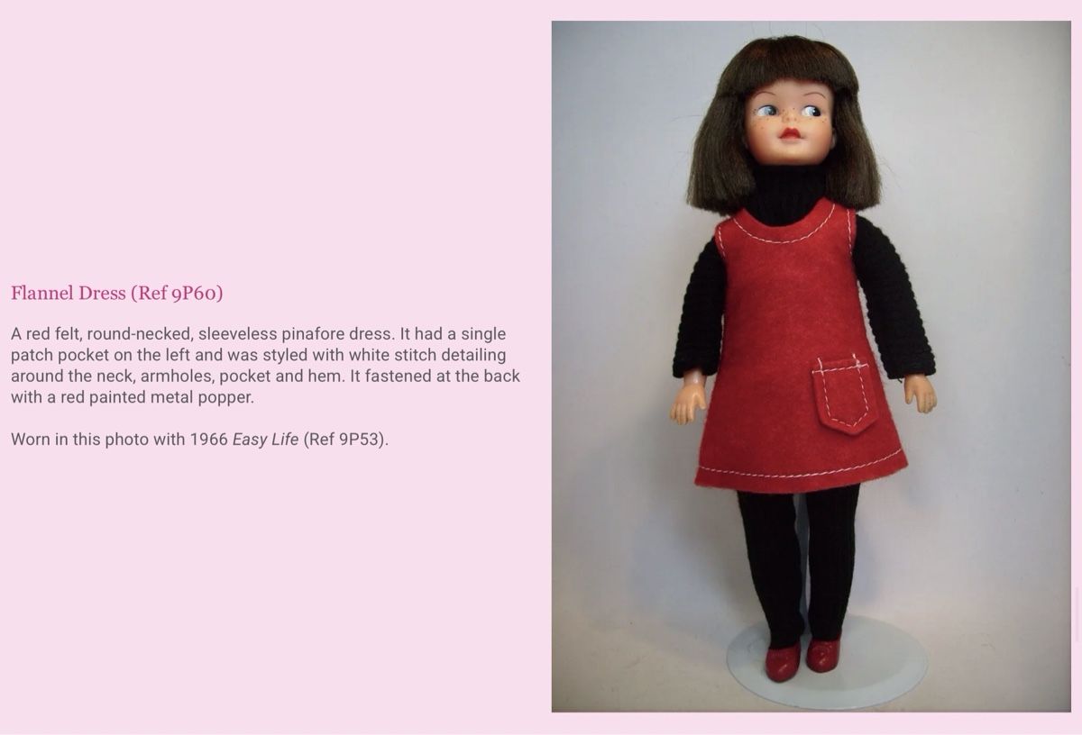 Bambole: Sindy Patch Kleid Flanell 1967 – Usato da Birsfelden venduto da rah_8bfj 2