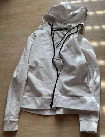H&M Zipper weiss, Grösse M
