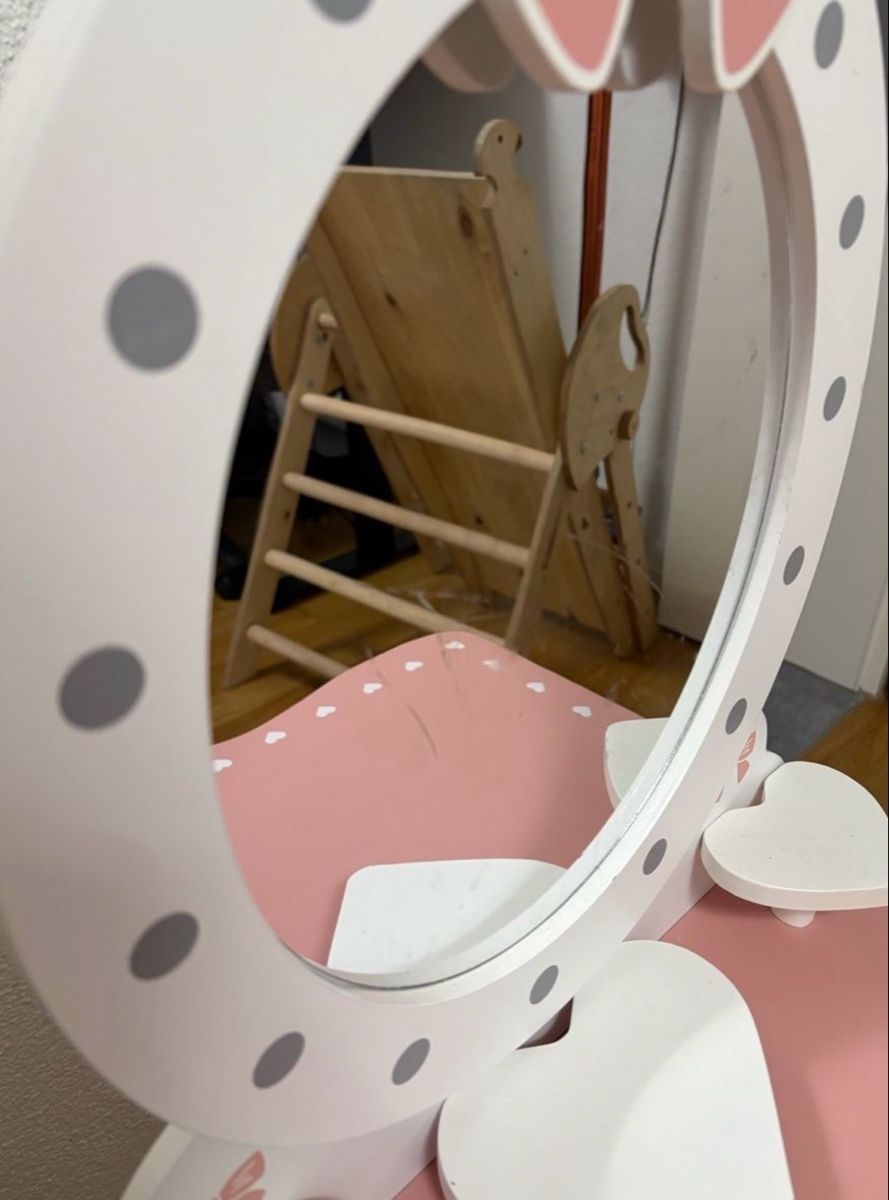 Tavoli da trucco: Kindersminktisch, mit Spiegel und Hocker – Nuovo (secondo la descrizione) da Mülligen venduto da fashion_it 3