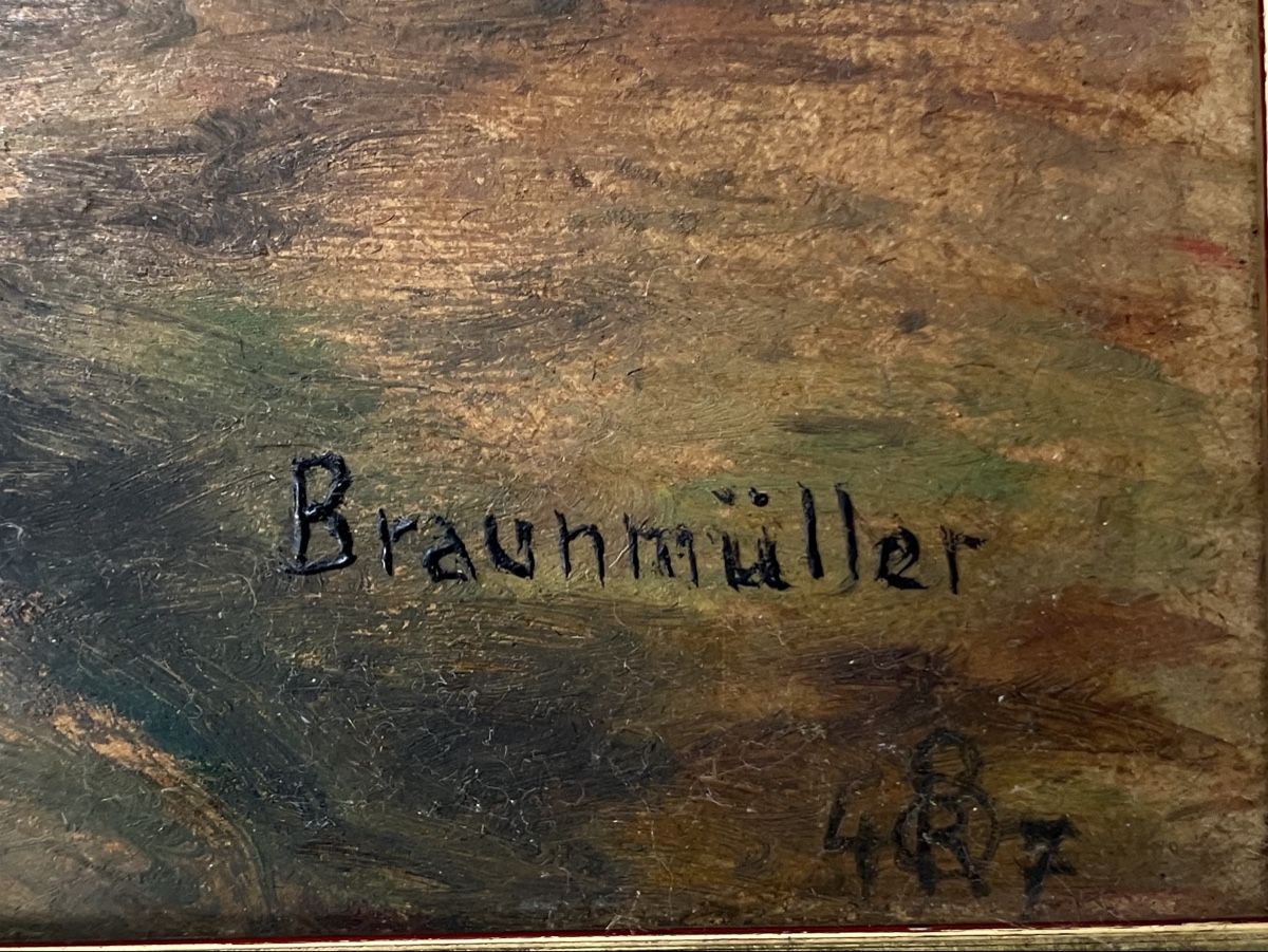 Gemälde: Ölgemälde signiert  Braunmüller 47 – Gebraucht aus Zürich von Artnuvo 8