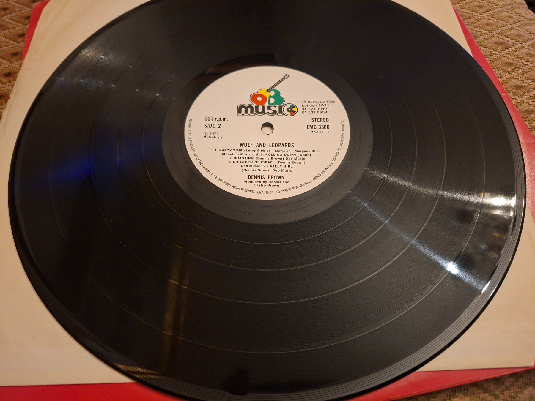 Vinyles: Reggae LP - Dennis Brown - Wolf & Leopards - 1977 – D'occasion à Bernex par Wannabehasbeen01 3