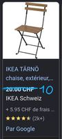 4 Chaises d'extérieur ikea