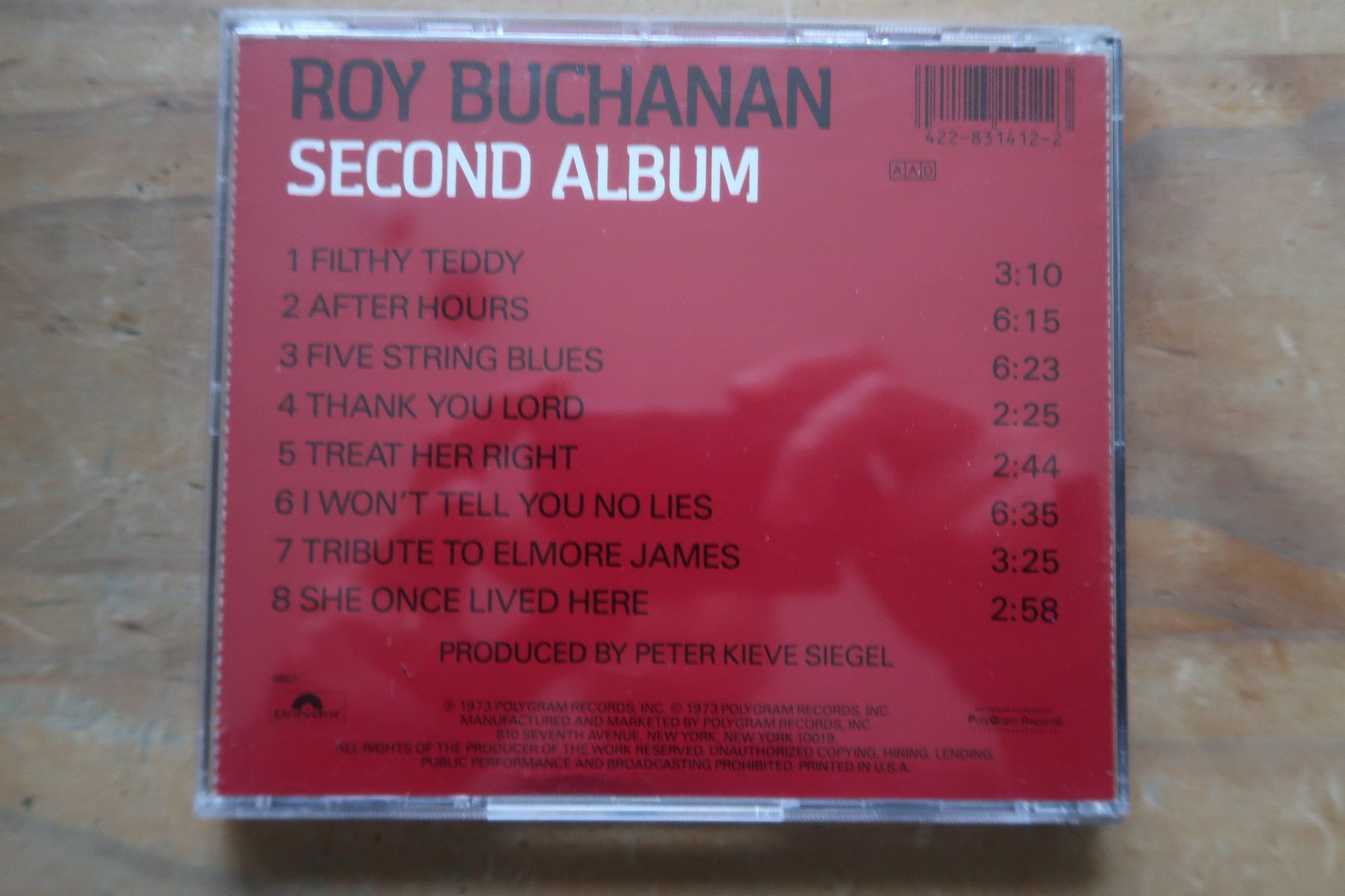 CD: ROY BUCHANAN - SECOND ALBUM - CD – Usato da Basel venduto da Patiscat 1