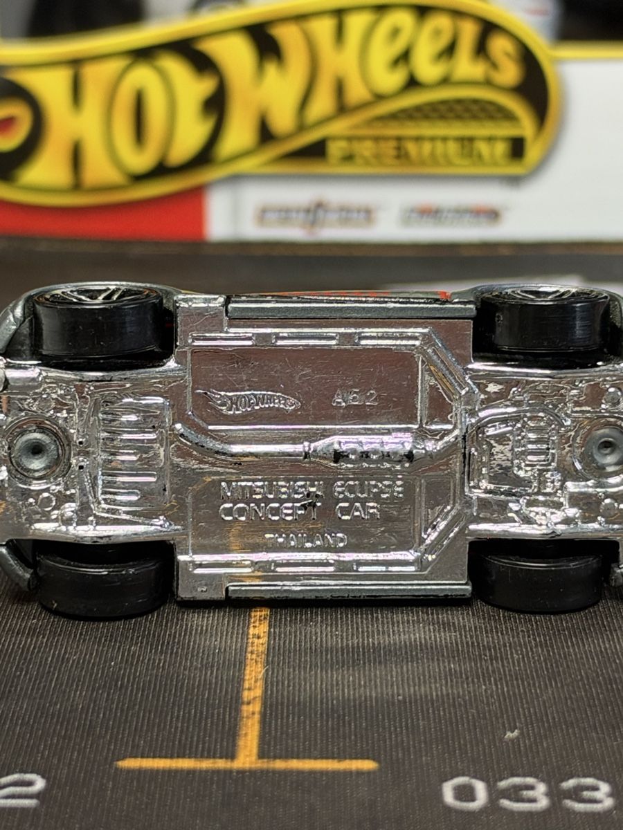 Hot Wheels Modellini d'auto: Hot Wheels Mitsubishi Eclipse Concept Car Pace Car argent – Usato da rolle venduto da Noma-collectible 3