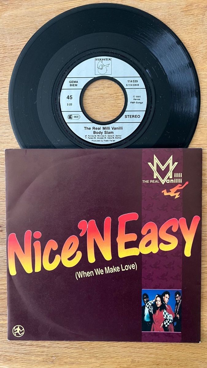 Dischi in vinile: Real Milli Vanilli - Nice 'N Easy / 1. D-Press. 1991 – Usato da Gais venduto da soundcave57