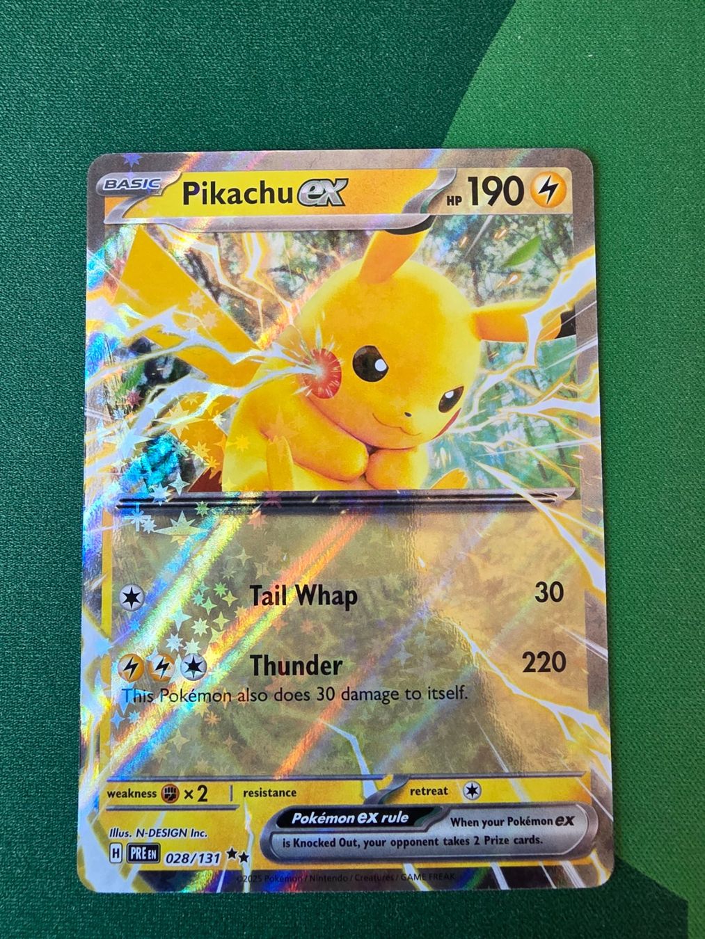 Pokémon Carte collezionabili: Pokemon Pikachu ex 028/131 Prismatic Evolutions Englisch – Nuovo (secondo la descrizione) da Gossau SG venduto da worklifebalance