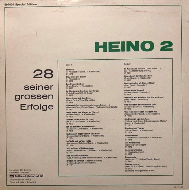 Dischi in vinile: 5x LP’s Heino – Usato da Grüningen venduto da azulmarron 5