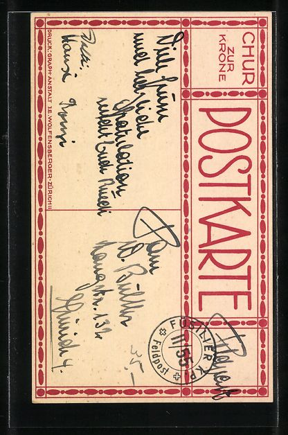 Cartes postales: AK Chur, Gasthaus zur Krone – D'occasion à Berlin par bartko-reher 1