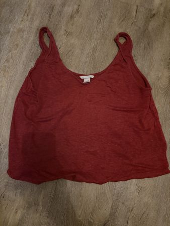 H&M Leinen Top rot Grösse L guter Zustand gebraucht