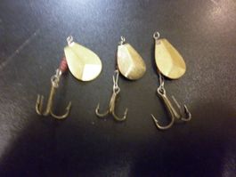 3 anciennes mini cuillères antik Spinner