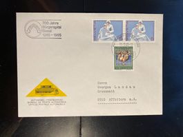 Schweiz 1965 Brief Automobilpost 700 J. Bürgerspital Basel