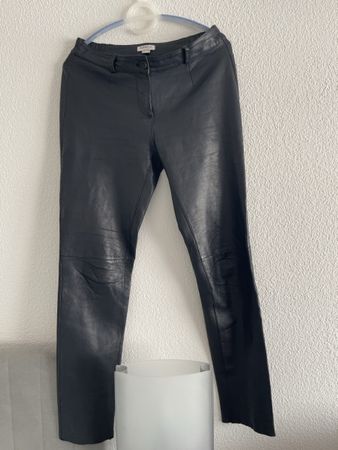 Leather Trousers CLASS INTERNATIONAL Black Size 36 EU