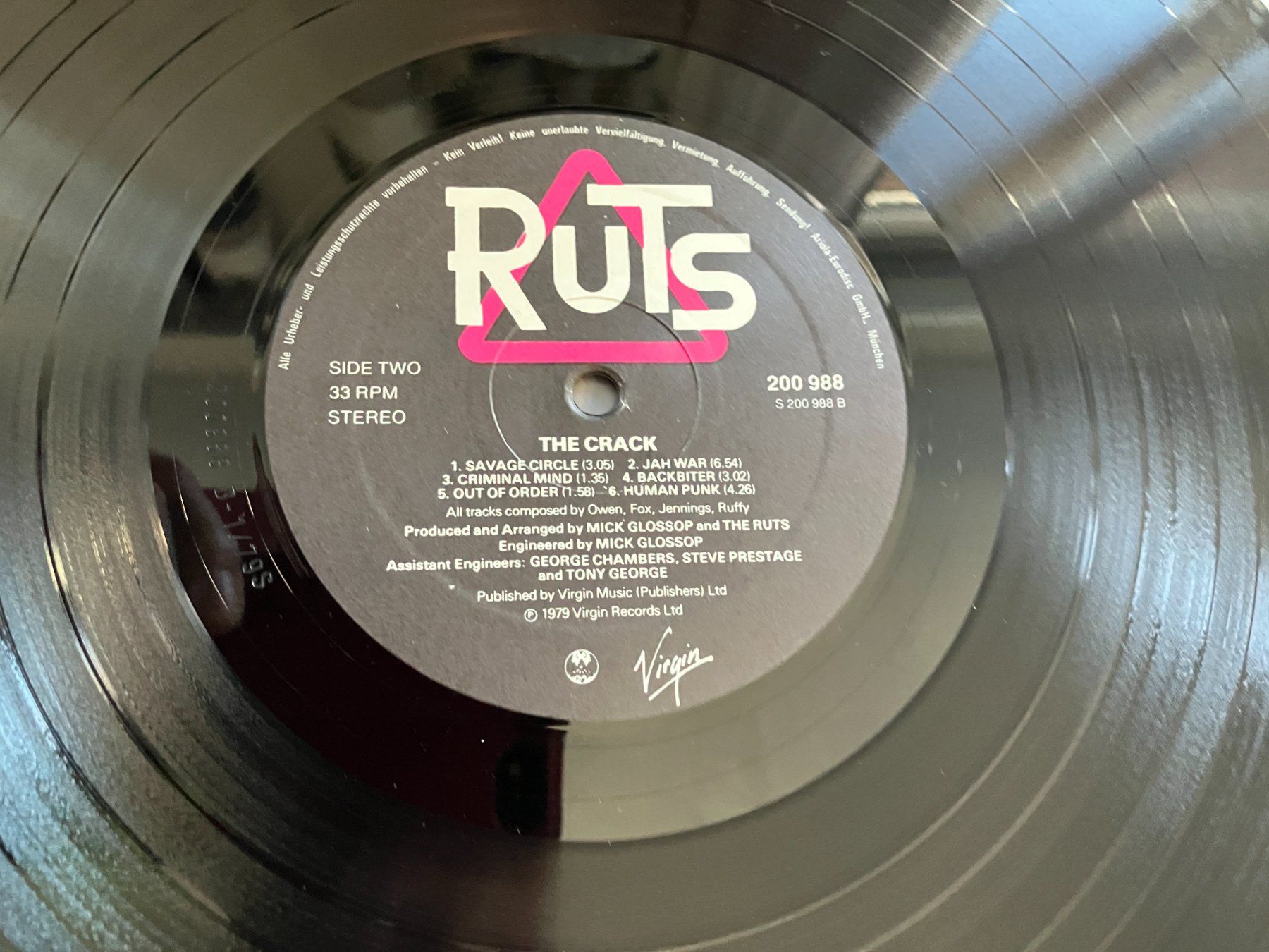 Dischi in vinile: Ruts – Usato da Aarwangen venduto da Jukebox3 7