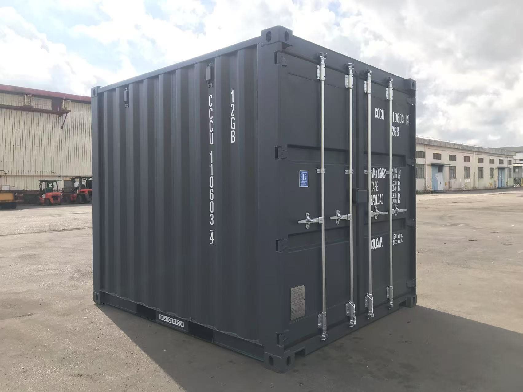 Sonstiges für Büro & Gewerbe: 10 Fuß Seecontainer/ one Way / Lagercontainer / Anthrazit – Neu (gemäss Beschreibung) aus Hamburg von inf_r2kx 5