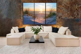 Riesig 🔝 SUPER PREIS 💲 Wandbild 120x80 NEU / Strand Meer