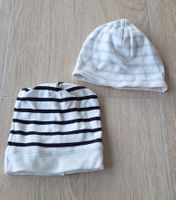 2 bonnets bébé rayés doux, parfait pour l'automne!6-9mois