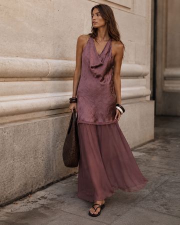 ZARA Maxikleid Sommerkleid Neckholder Kleid M (38) NEU 79.90