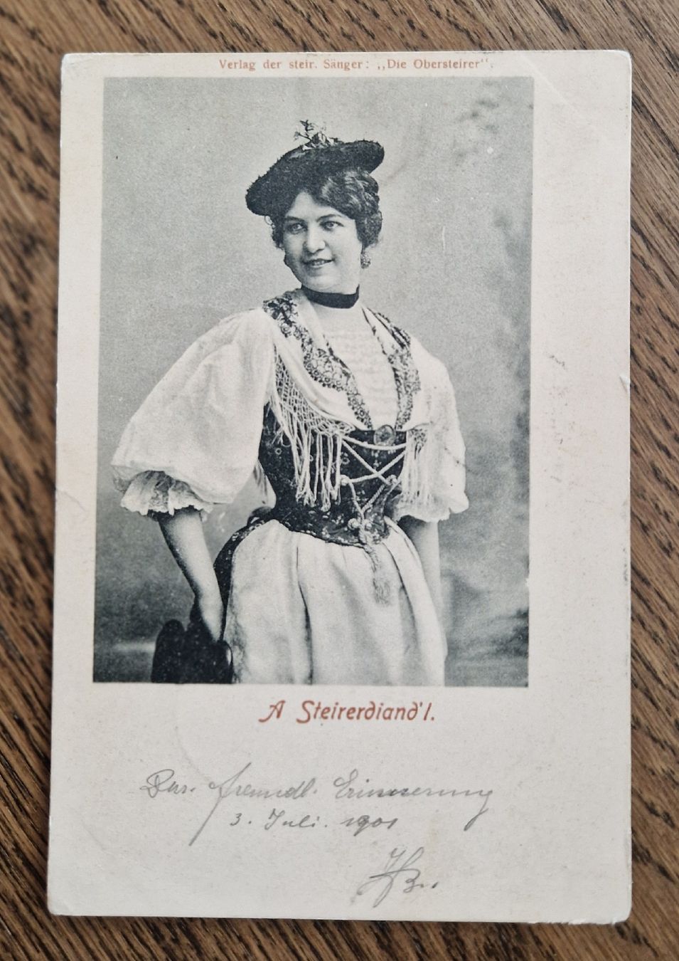 Ansichtskarten: Steierdiand'l, Basel 1901 – Gebraucht aus Ebikon von Donar50