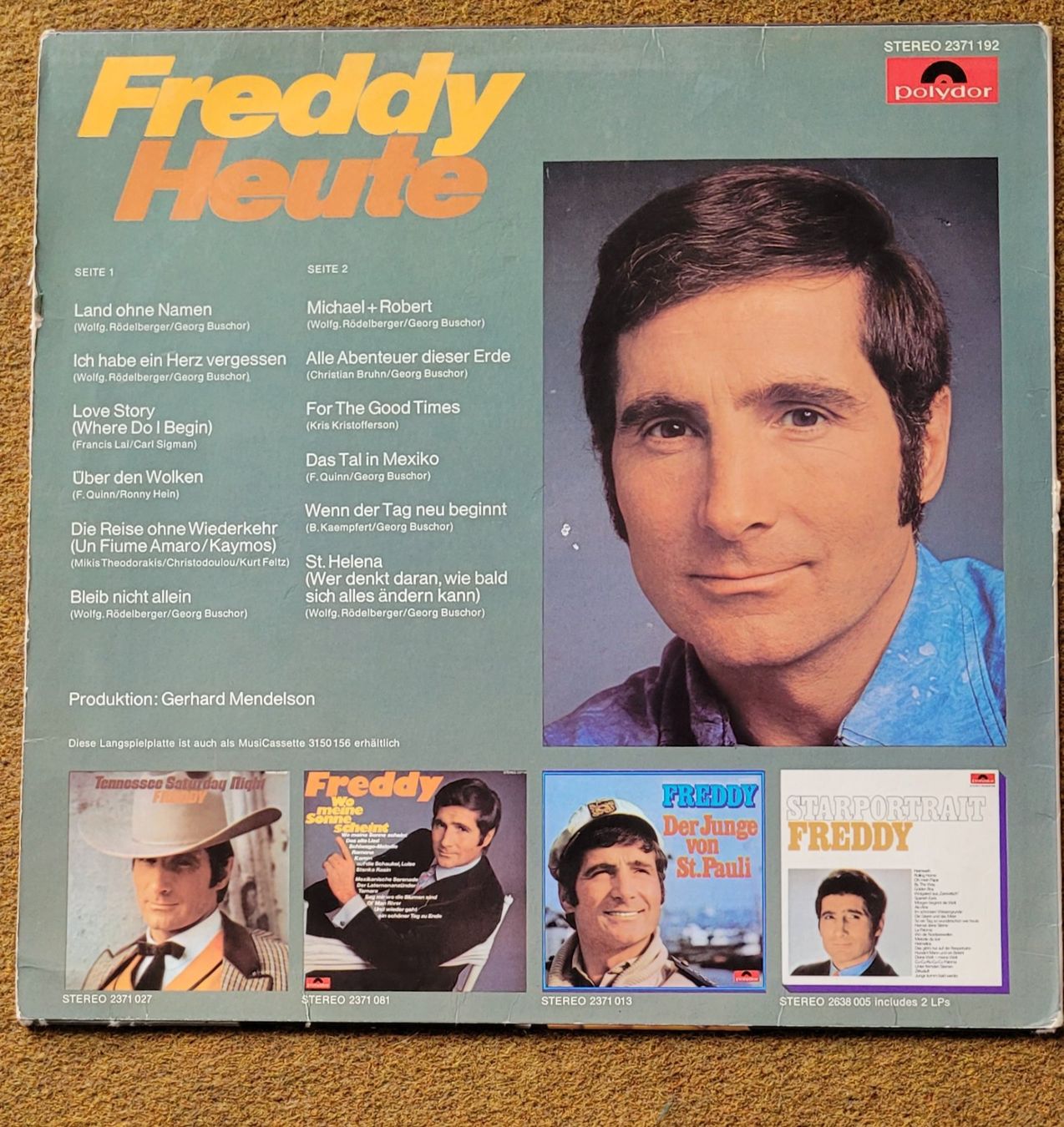 Schallplatten: Freddy Quinn  Fredy Heute – Gebraucht aus SCHÜBELBACH von CoKaHa 1