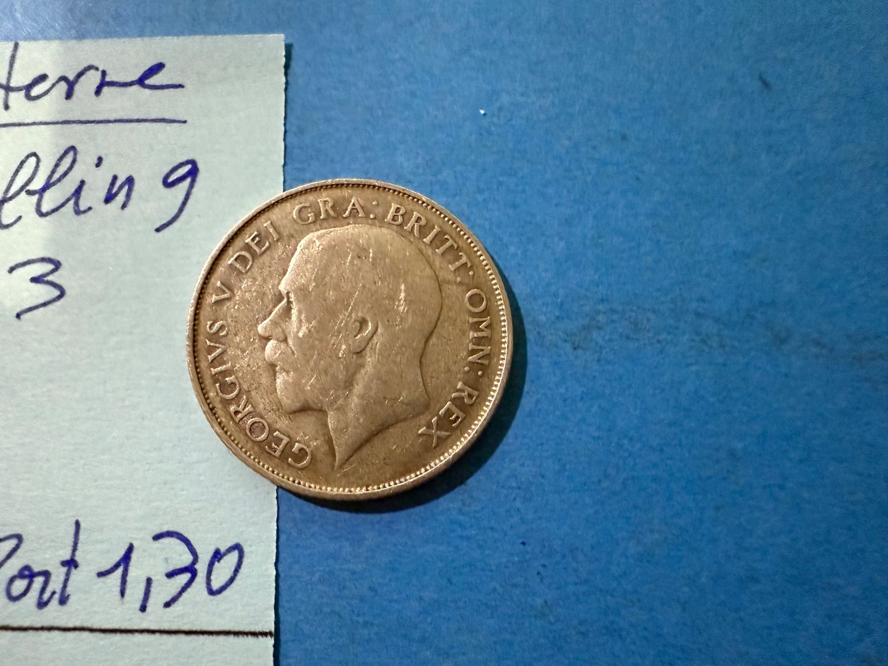 Tutti le monete: ANGLETERRE : 1 SHILLING 1923 - ARGENT – Usato da genève venduto da GEnumist 1