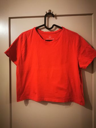 Rotes T-Shirt aus Baumwolle, Grösse S - Top Zustand!
