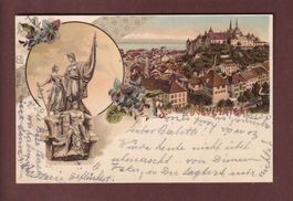 Souvenir de NEUCHÂTEL - 1901 Litho Künzli