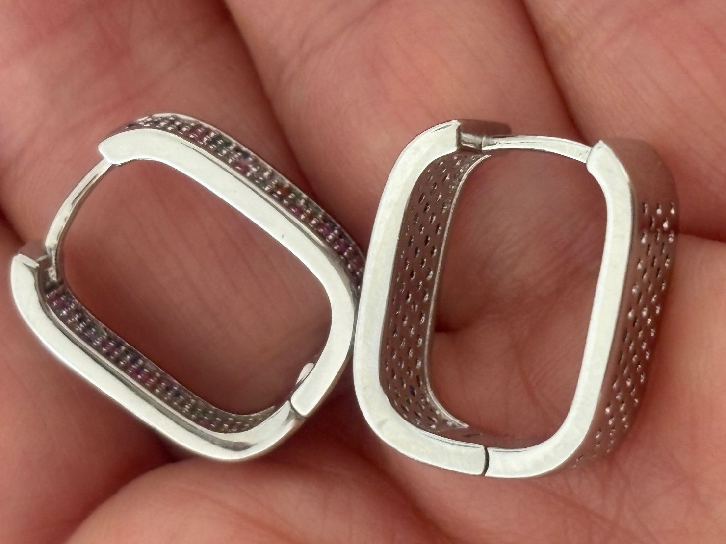 Ohrringe & -stecker: Luxus EleganteOhrstecker Ohrschmuck Multicolore Farbe:Silber – Neu (gemäss Beschreibung) aus Biel-Bienne von Roserosse13 4
