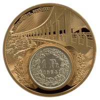 Medaille Geschichte Silberfranken 2019 / St. Bernhart 1964