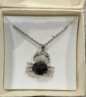 Pendant🦀 black crab with strass