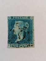 Two pence blue 1841 Platte 3 