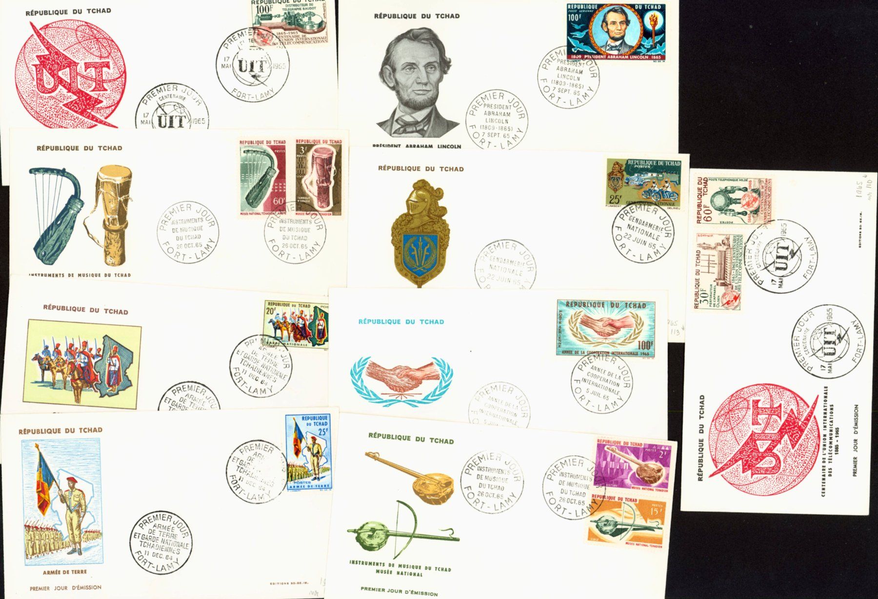 Alle Briefmarken: Tchad Republique 9 FDC (AX578) – Neu (gemäss Beschreibung) aus Seuzach von Harri19