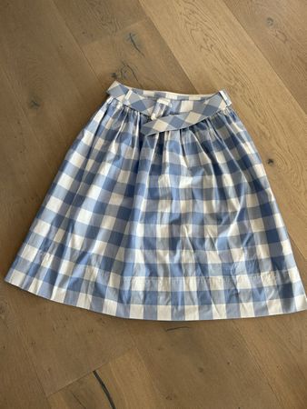 Rock kariert weiss hellblau Gr. S More & More