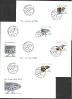 4 FDC Pro Juventute 1995 Serie Einzelmarken ET 28.11.1995