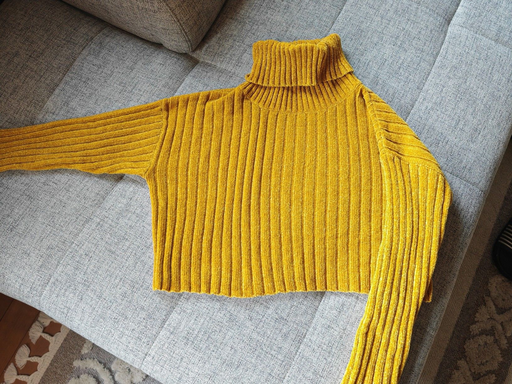 Maglioni & Felpe: kurzer Rollkragenpullover in Senfgelb Gr. S – Usato da Windlach venduto da ramona_l