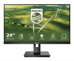 Philips 24" Monitor 75 Hz 24 Zoll + HDMI + Displayport Kabel