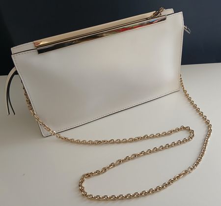 Elegant, selten COCCINELLE Tasche, Clutch mit Goldkette. NEU