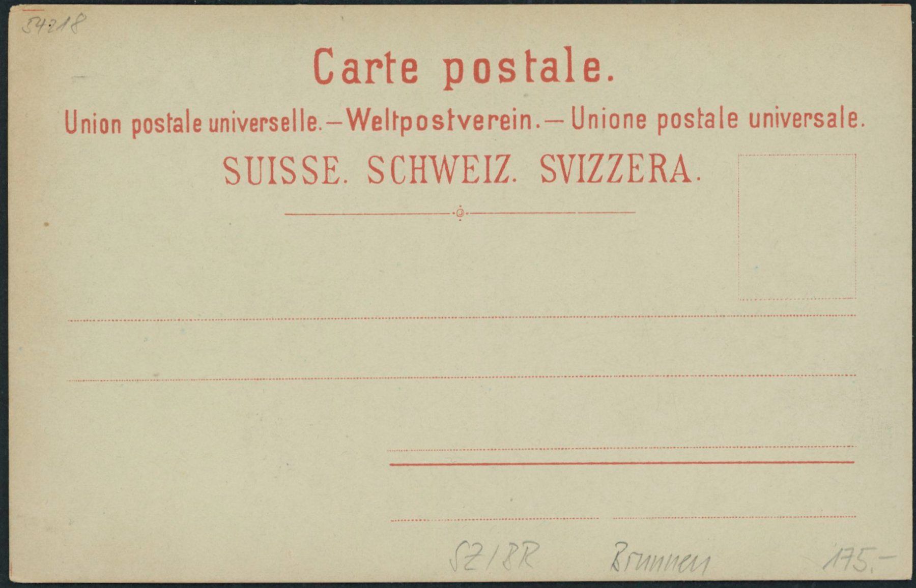 Ansichtskarten: SZ Brunnen - Litho - Ingenbohl – Neu (gemäss Beschreibung) aus Schindellegi von leecollect 1