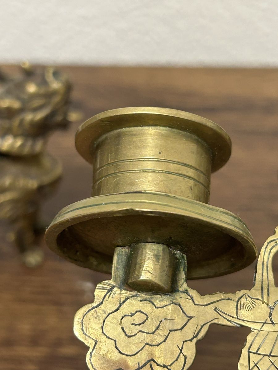 Portacandele: Vintage-Chinesische Kerzenhalter-Set – Usato da Losone venduto da del_yh97 9